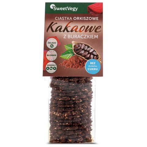 Ciastka orkiszowe kakaowe z buraczkiem SweetVegy, 100g