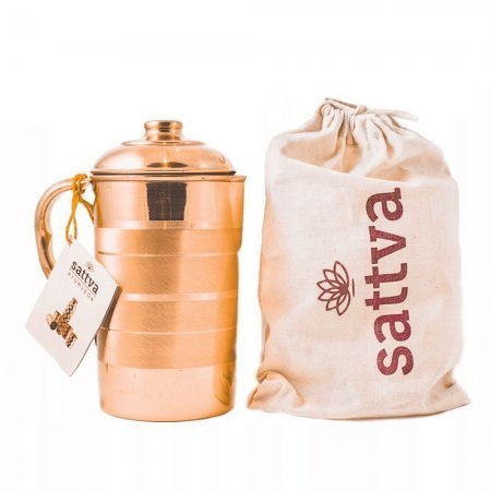 DZBANEK MIEDZIANY STRIPE 1,95 L - SATTVA (AYURVEDA)