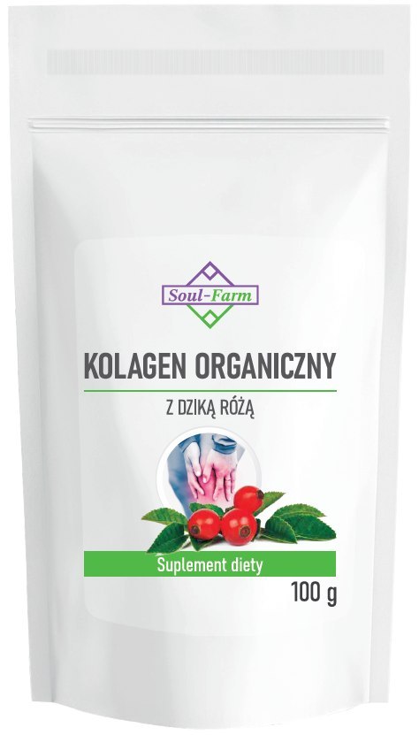 KOLAGEN RYBI Z DZIKĄ RÓŻĄ W PROSZKU 100 g - SOUL FARM