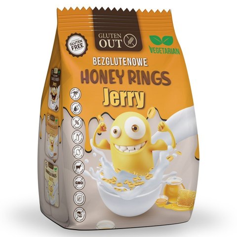 Kółka śniadaniowe "Honey Rings JERRY" - Miód Gluten Out, 375g