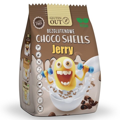 Muszelki śniadaniowe "Choco Shells JERRY" - Kakao Gluten Out, 375g