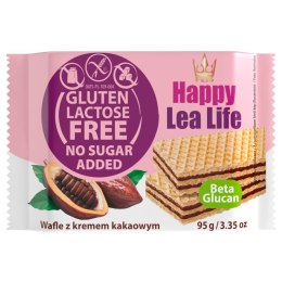 Wafle kakaowe bez glutenu laktozy i bez dodatku cukru Lea Life 95g